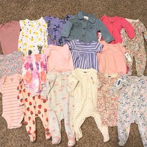 Baby girl clothes bundle size 6 months